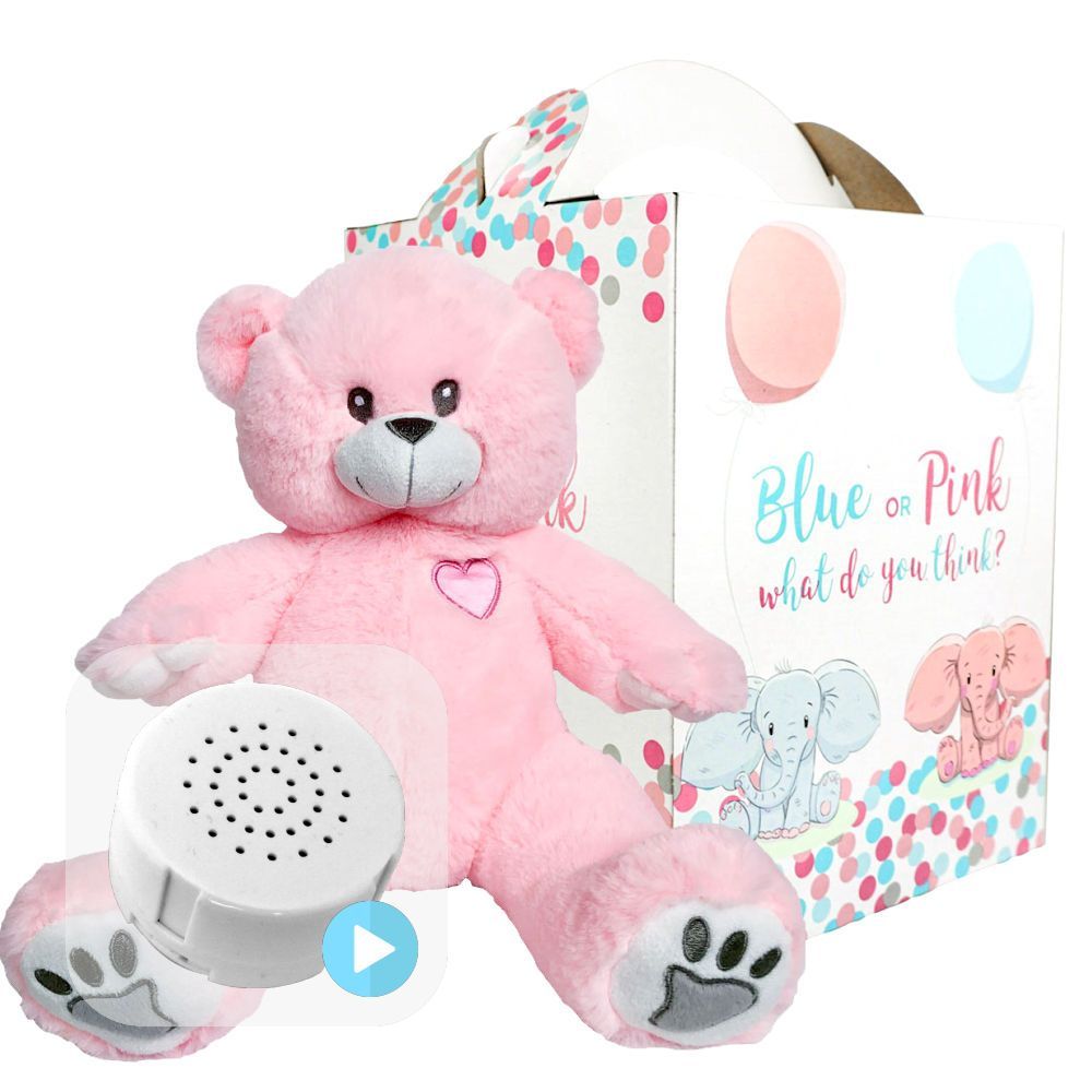 Pink Bear Gender Reveal Set