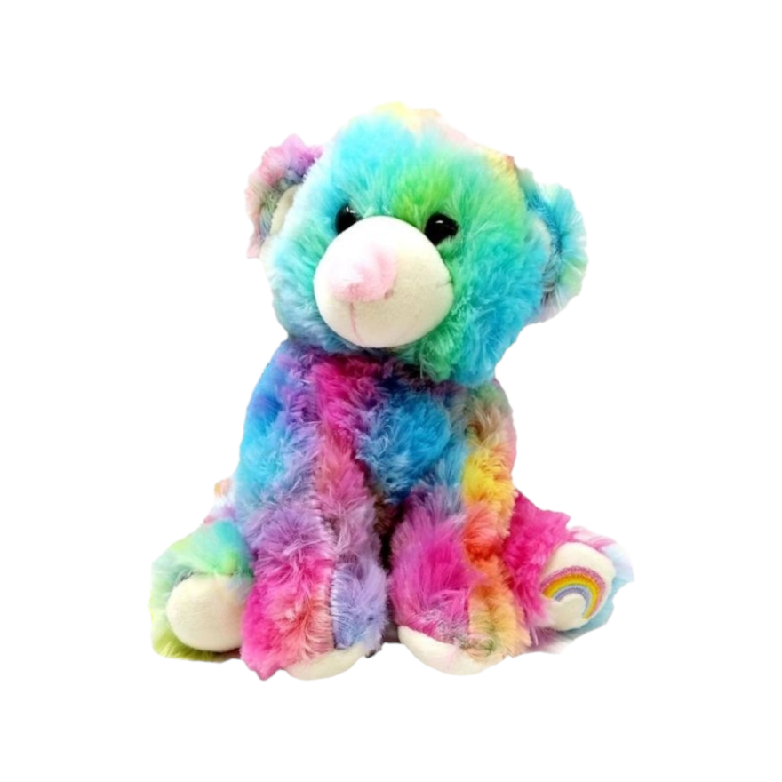 Mini Rainbow Teddy Bear Heartbeat Gift Set